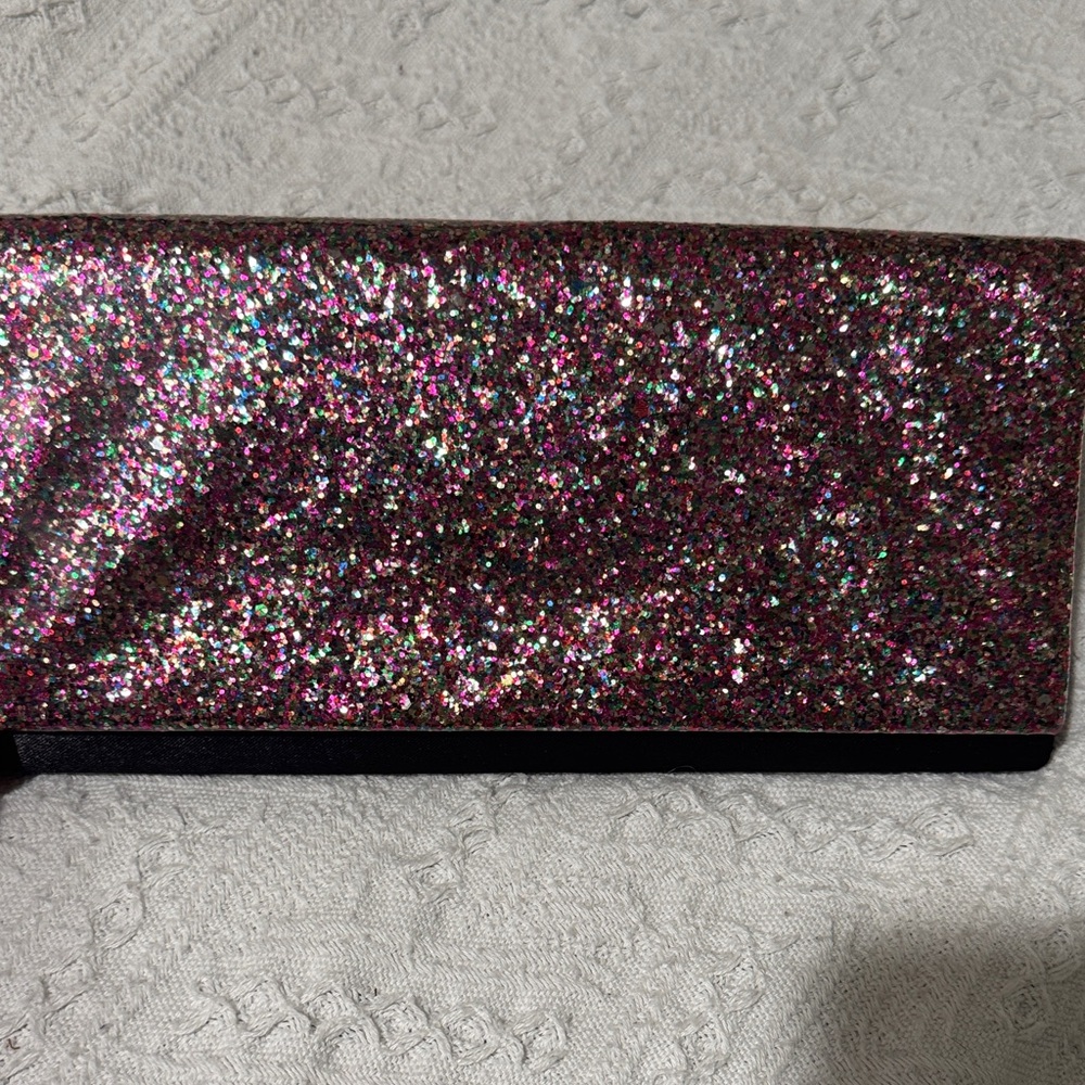 Elegant Black and Glitter Clutch